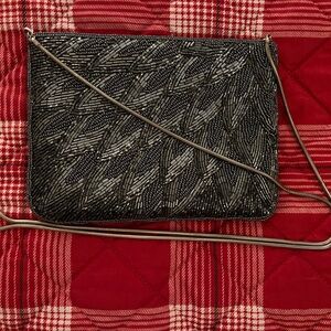 Elegant La Regale Black Beaded Women's Evening Bag.